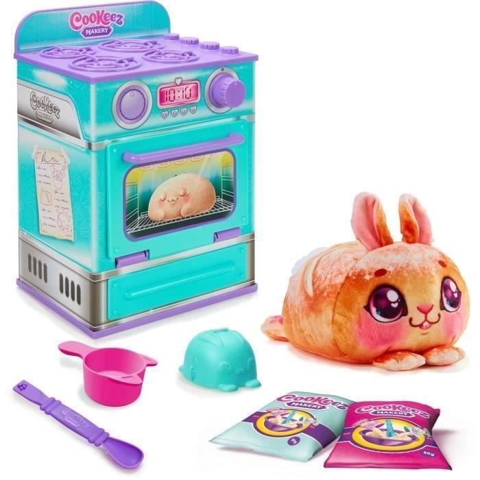 Blue Baking Factory - MOOSE TOYS - COOKEEZ MAKERY - Forno interativo, brinquedo de pelúcia perfumado e acessórios