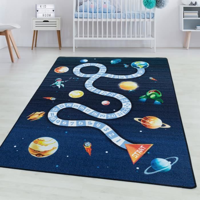 Alfombra infantil - SIMPEX - Planet - 160 x 230 cm - 100 % polipropileno - Antideslizante