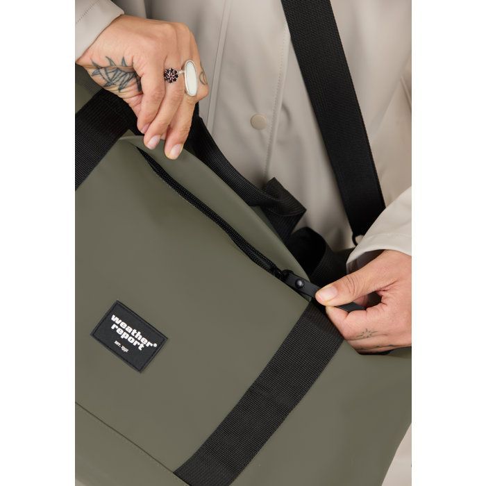 Sporttas - WEATHER REPORT - Brons - 100% PU - 40 liter - Khaki