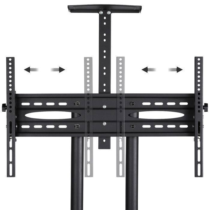 Soporte para TV Yaheetech con ruedas - Altura ajustable - Con freno - 3 estantes para pantallas de 30 a 60 pulgadas/LCD/LED/Plasma VESA