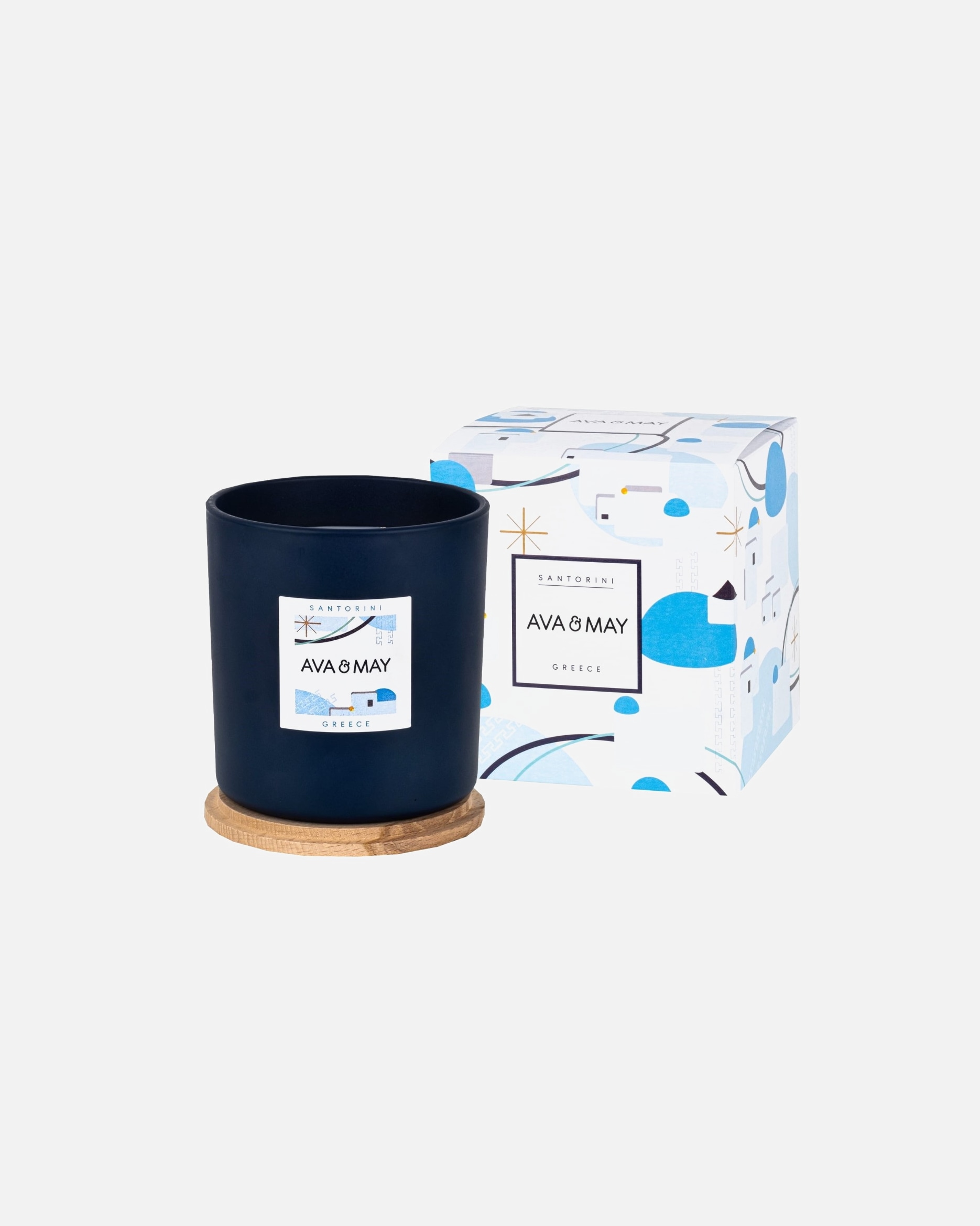 AVA & MAY Maxi bougie parfumée Santorin