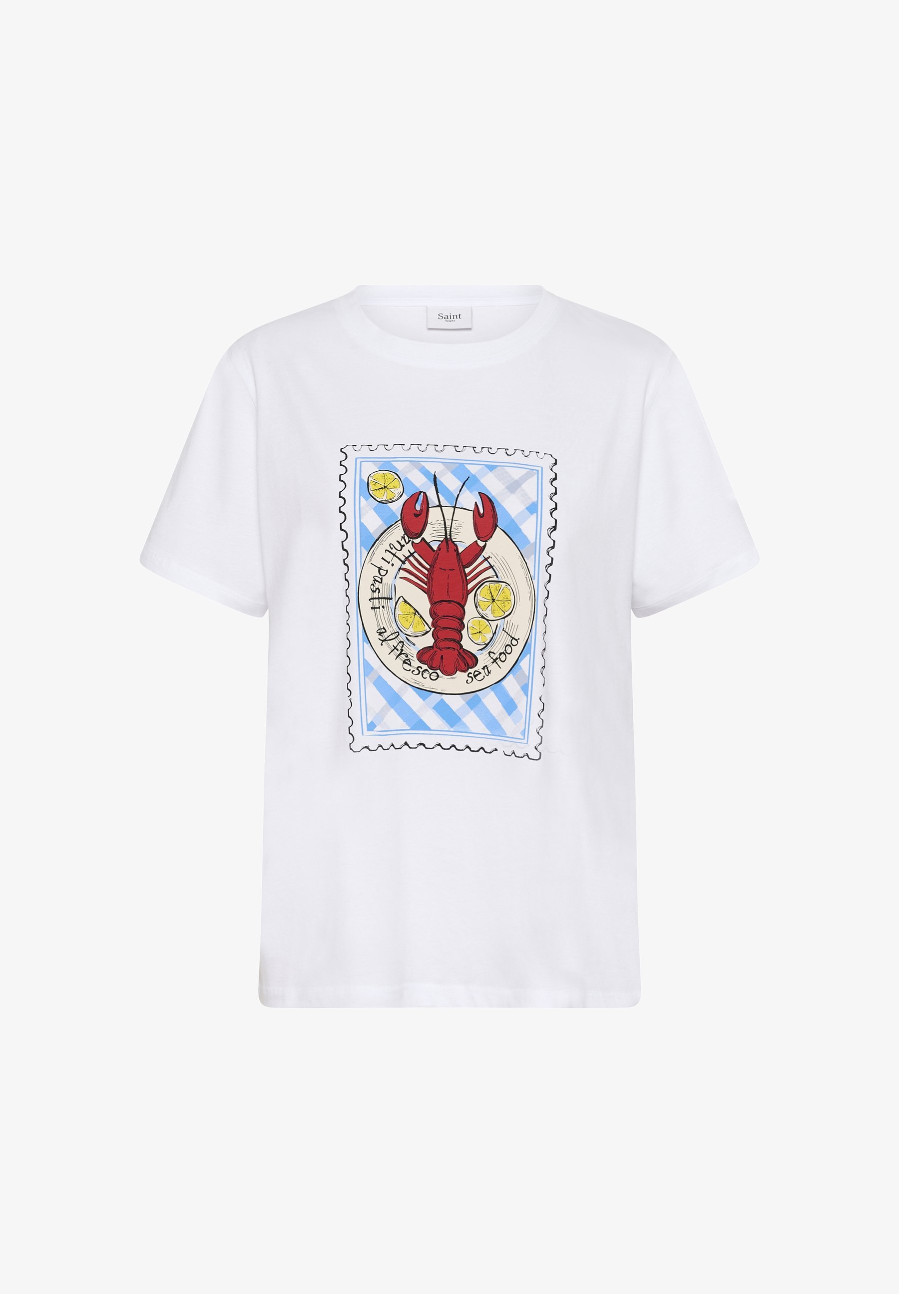 Saint Tropez LORIA - T-shirt met print - helder wit