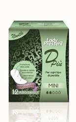LADY PRESTERIL Lady Presteril Dpiù Mini Damenbinden 12 Stück für leichte Inkontinenz