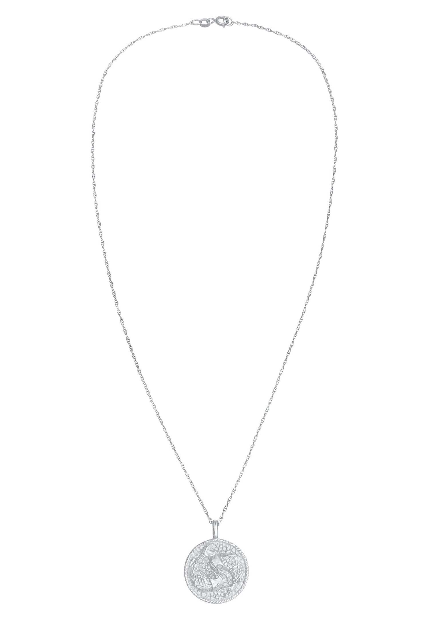 Elli Pièce du zodiaque pour dames Poissons Tendance Astro antique en argent sterling 925
