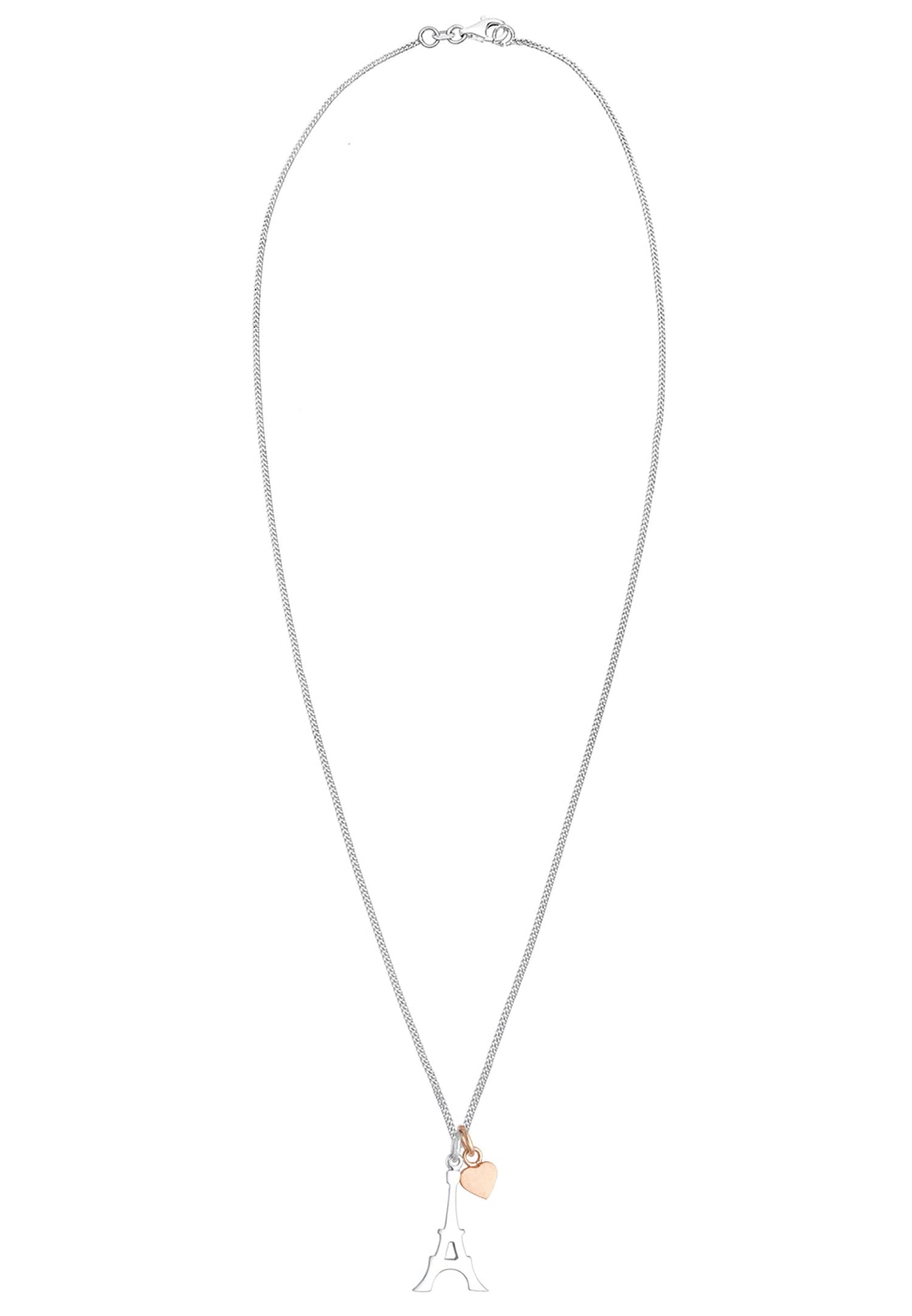 Elli Femme Tour Eiffel Coeur - (925/1000) Argent
