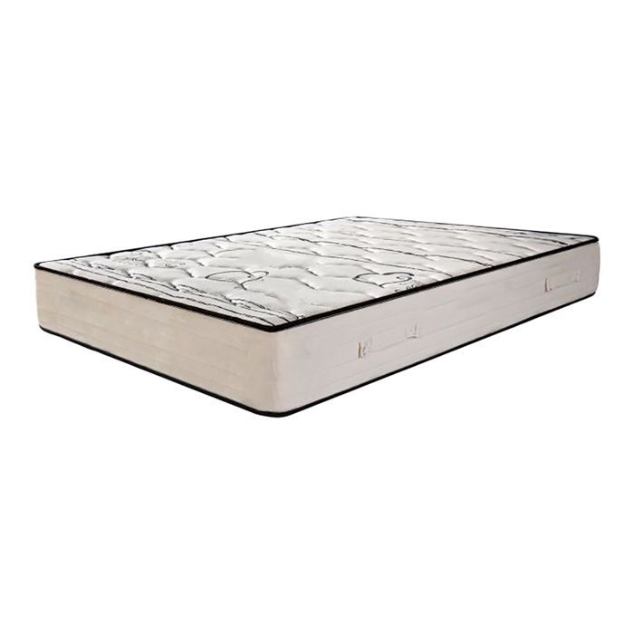 Materasso reversibile NELIA 180x200 cm, schiuma ad alta densità, zone di riposo indipendenti, con lato estivo/invernale, spessore 24 cm