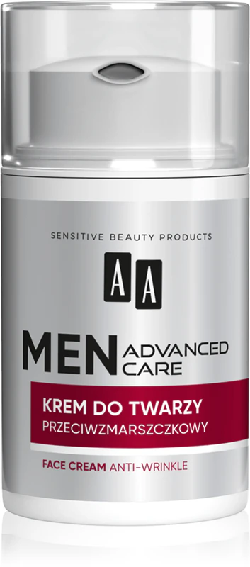 Creme firmador AA Cosmetics Men Advanced Care que restaura a elasticidade da pele madura (40+).