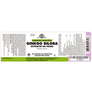 Solgar Gingko Biloba 60 kapselia 60 kapselia