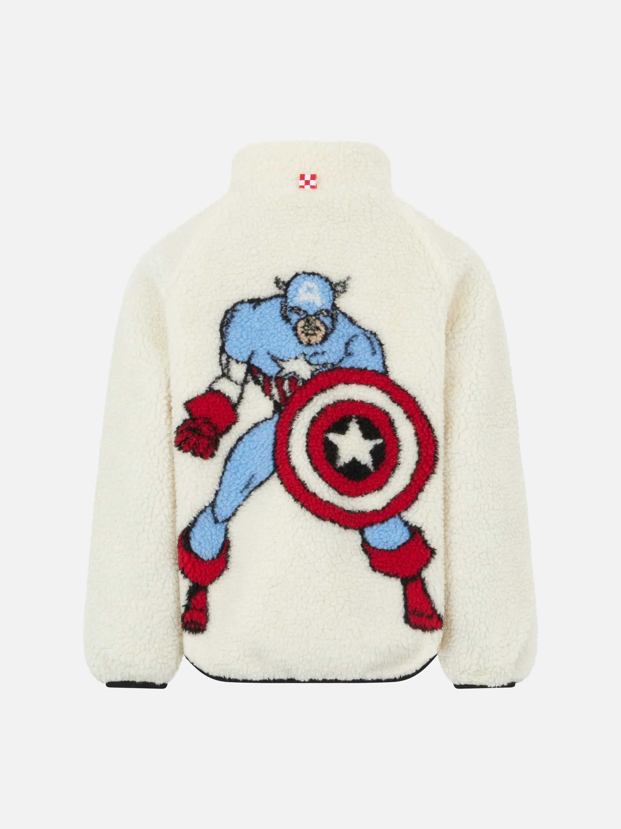 Sherpa-jas voor jongens met Captain America-print | SPECIALE EDITIE