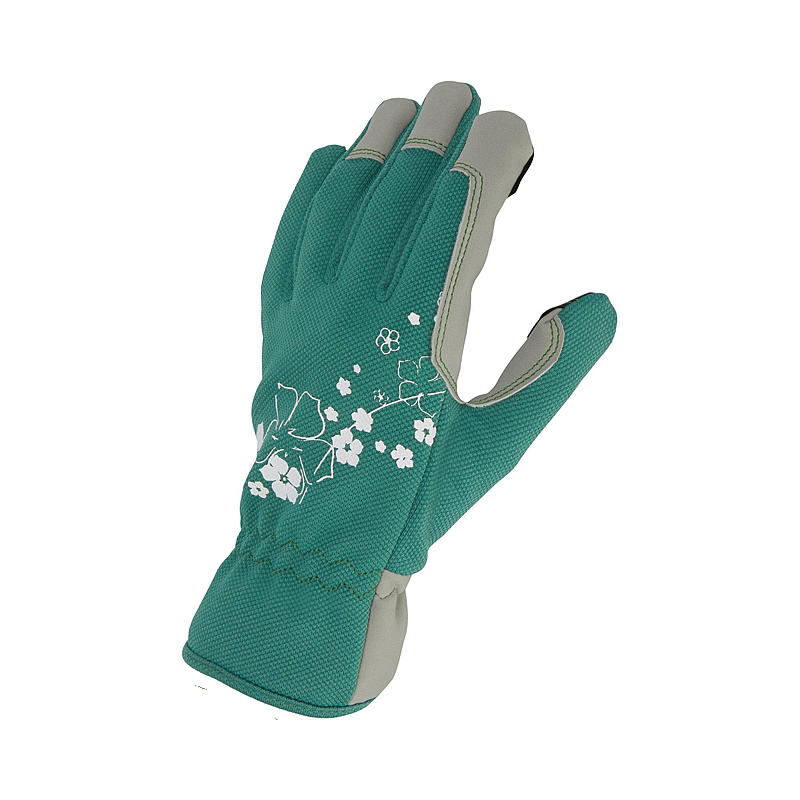 Blossom Garden handsker størrelse 7, nubuck og stretch