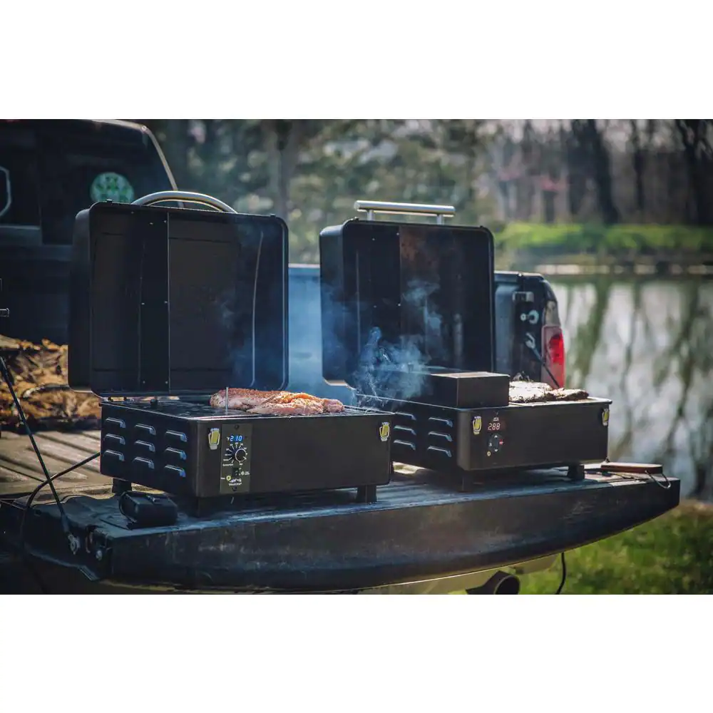 Ranger pelletgrill en rookoven in zwart