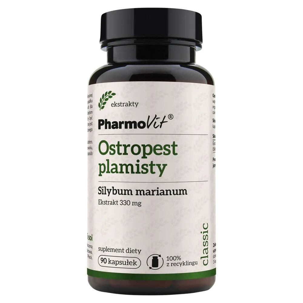 PharmoVit Classic Ostropest plamisty 330 mg Kapsułki