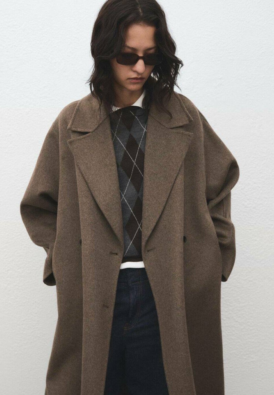 Cappotto Mango Classic - marrone medio