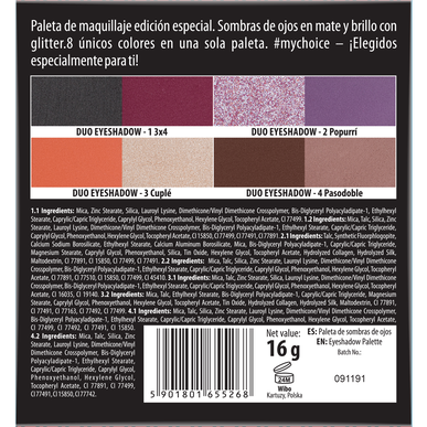 Wibo Anabel Mua My Choice Eyes -luomiväripaletti 12 g 12 g