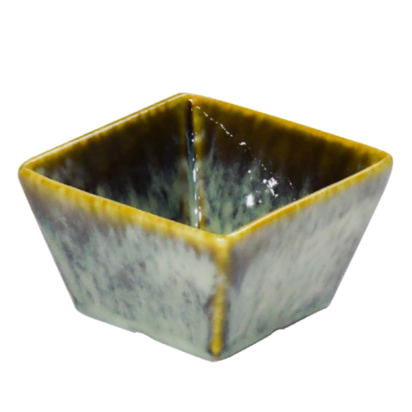 Miseczka do dipów i przekąsek Limon Verde 8x8x4,5 zielona kwardatowa