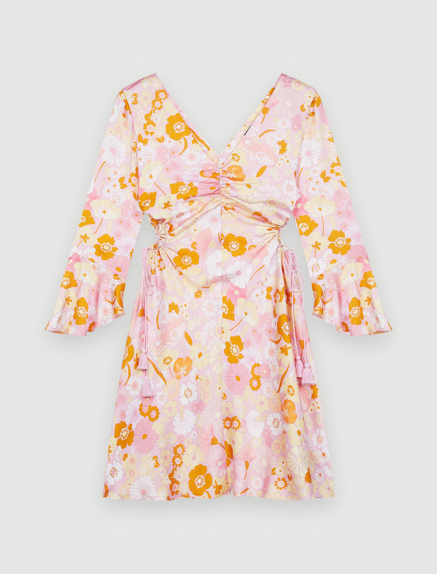Rochie din satin Flower Power - Trandafir Flower Power