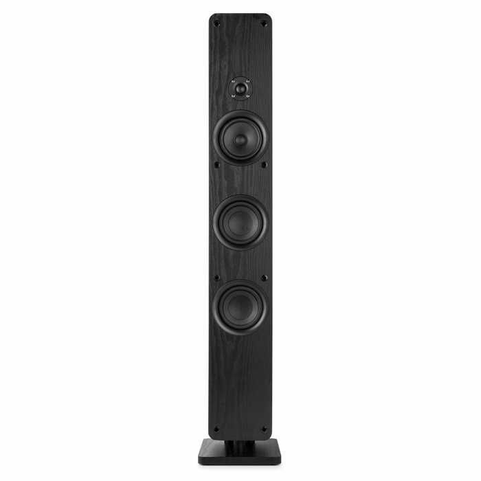 Audizio ARCO - Par de altavoces de suelo pasivos Hi-Fi de 320 W en color negro - Sistema estéreo para salón y cine en casa