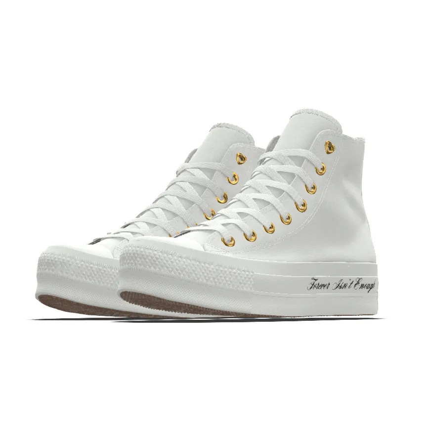 Custom Chuck Taylor All Star Lift Platform Premium Wedding By You