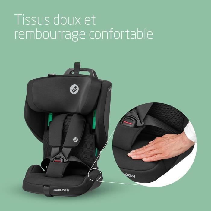 Siège auto réhausseur pliable MAXI-COSI Nomad Plus - Noir - Groupe 1 - I-size - Harnais 5 points