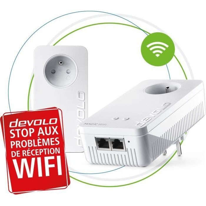 DEVOLO Magic 2 WiFi next - Starter Kit - 2 CPL adapters - 2400 Mbit/s