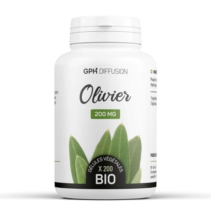 Foglie di olivo biologiche 200 mg - 200 capsule vegetali