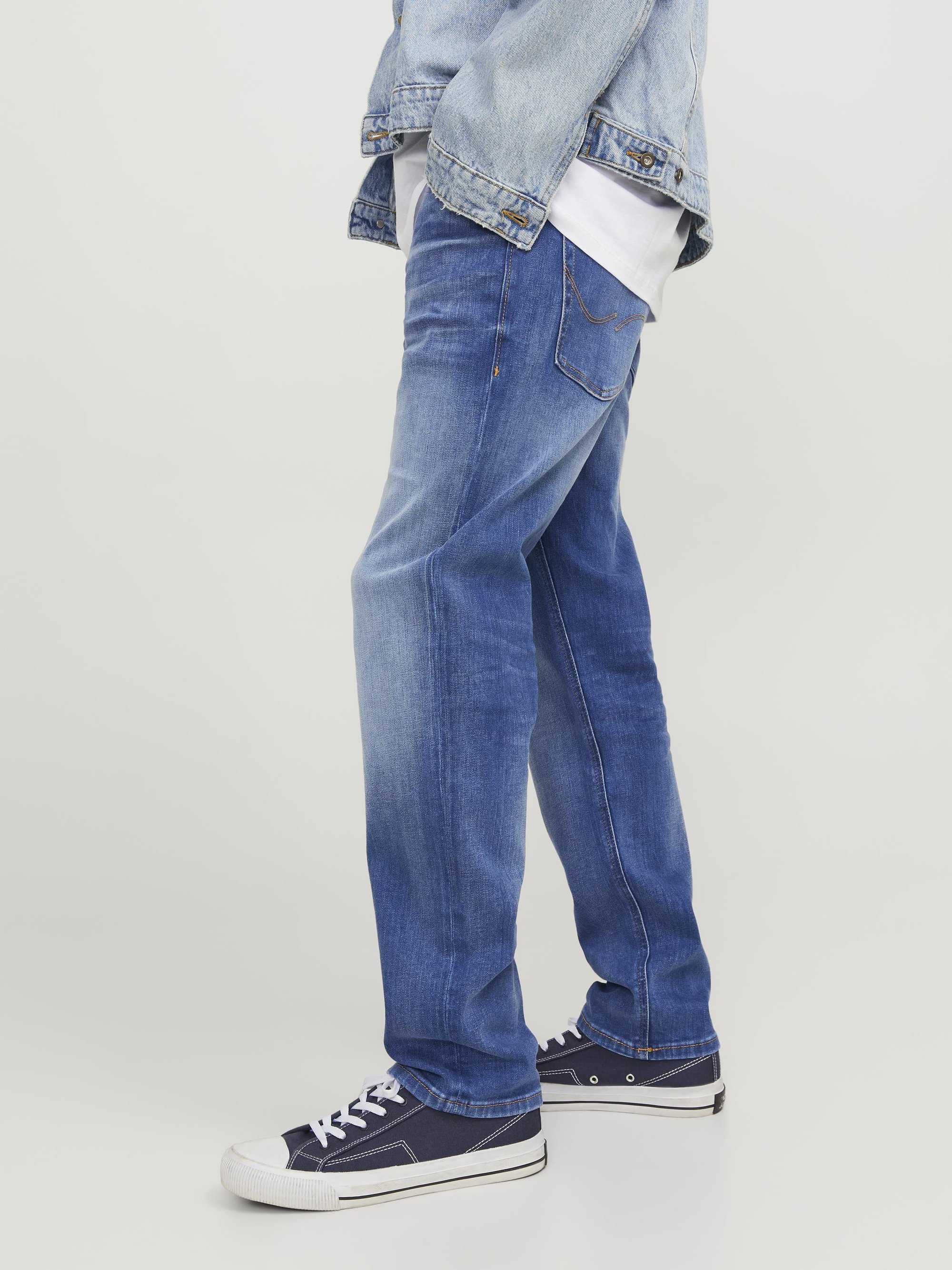 Jack & Jones MIKE ORIGINAL - Džínsy s rovným strihom - modrá džínsovina