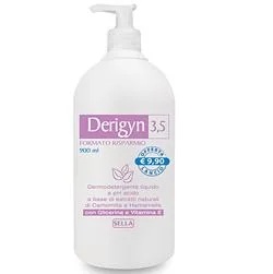 DERIGYN Derigyn Fast 3.5 Intieme vloeibare reinigingsgel 900 ml Familieverpakking