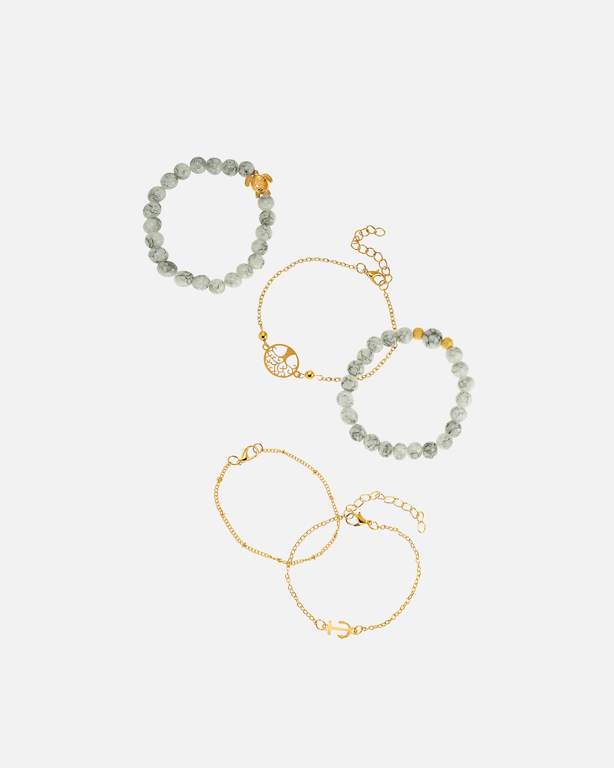 Heideman Bracelet Multi couleur or