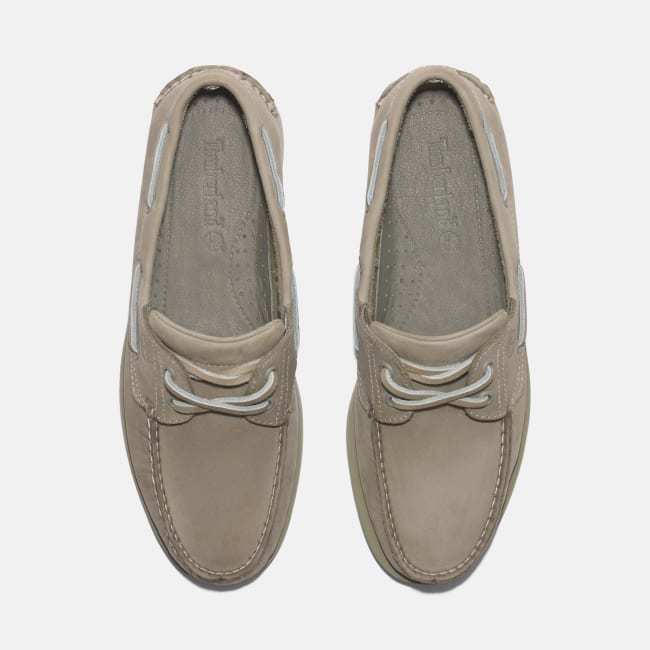 Scarpa da Barca in Pelle Classic da Uomo in                beige
