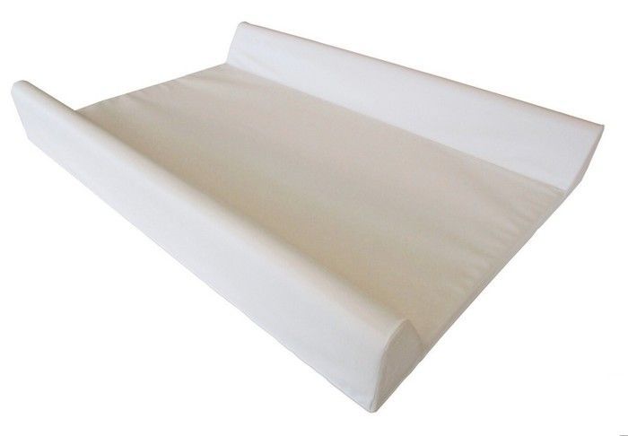 Stefano fashion - Changing mat - with raised edges - 70x50 cm - white - can also be placed on the bed