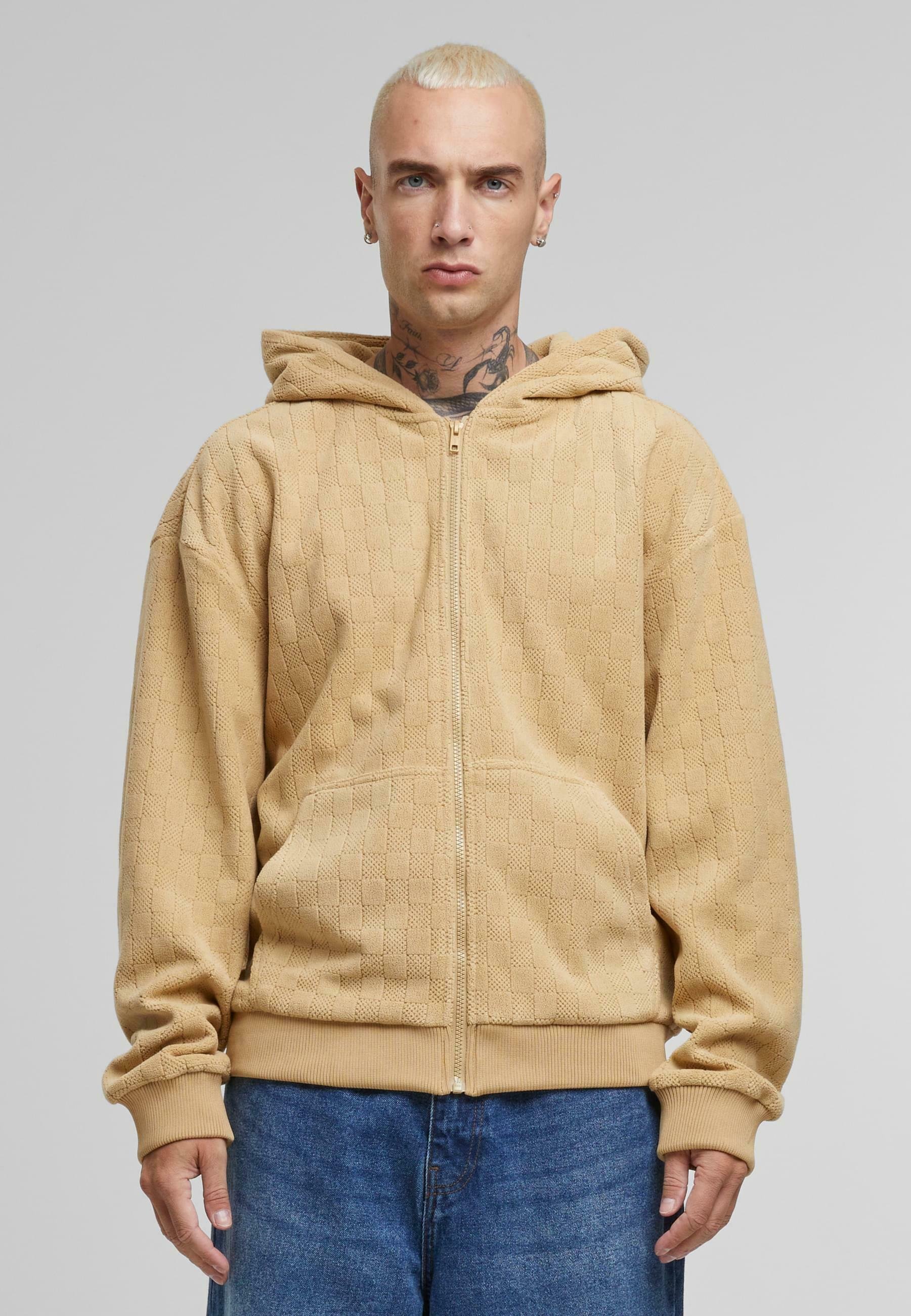 Felpa con zip Urban Classics - beige union