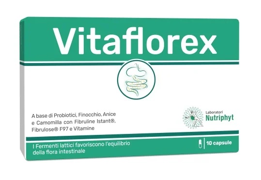 VITAFLOREX Complemento alimenticio con fermentos lácticos 10 cápsulas