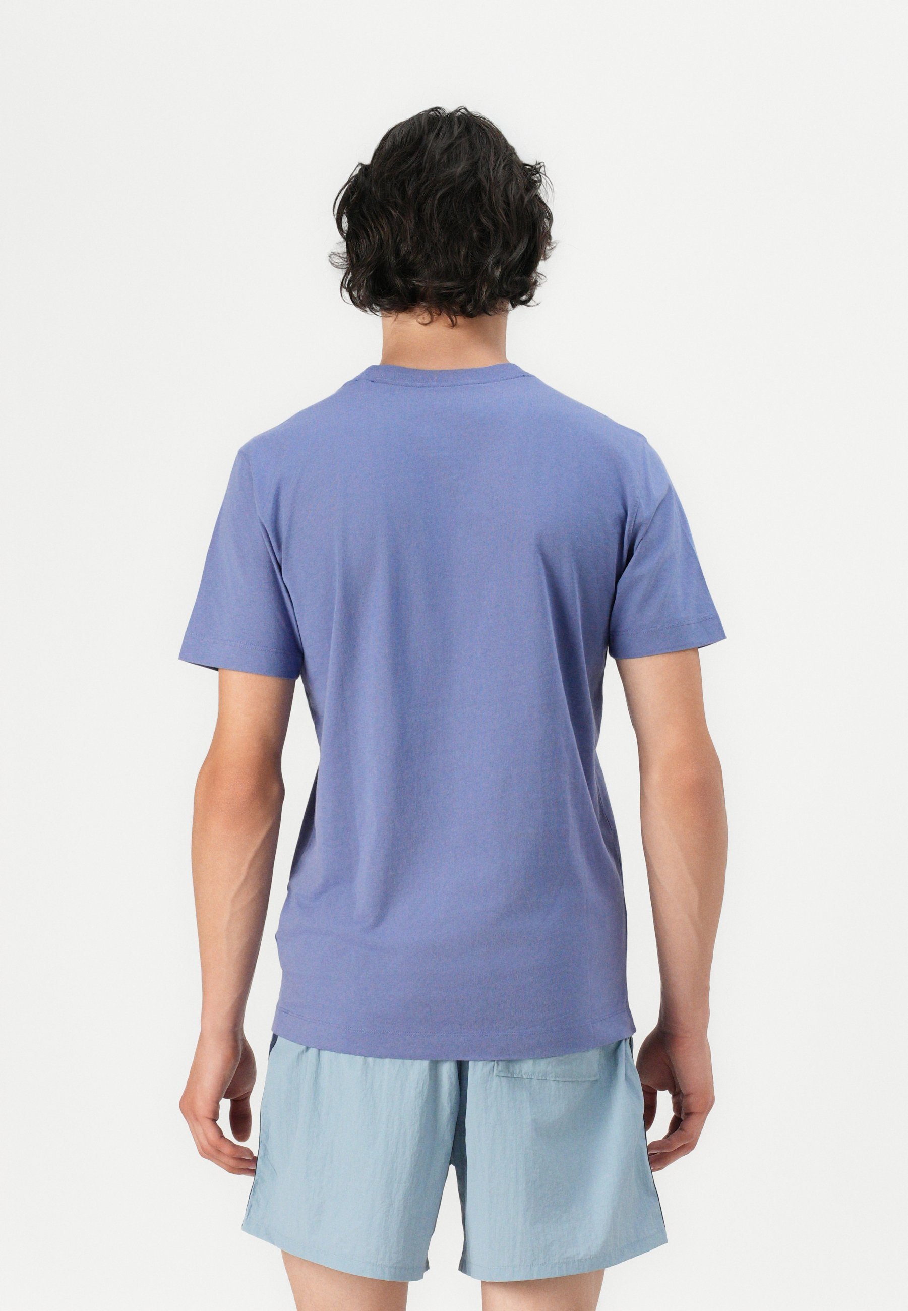 Abercrombie & Fitch PUFFY ICON CREW - T-skjorte - blue