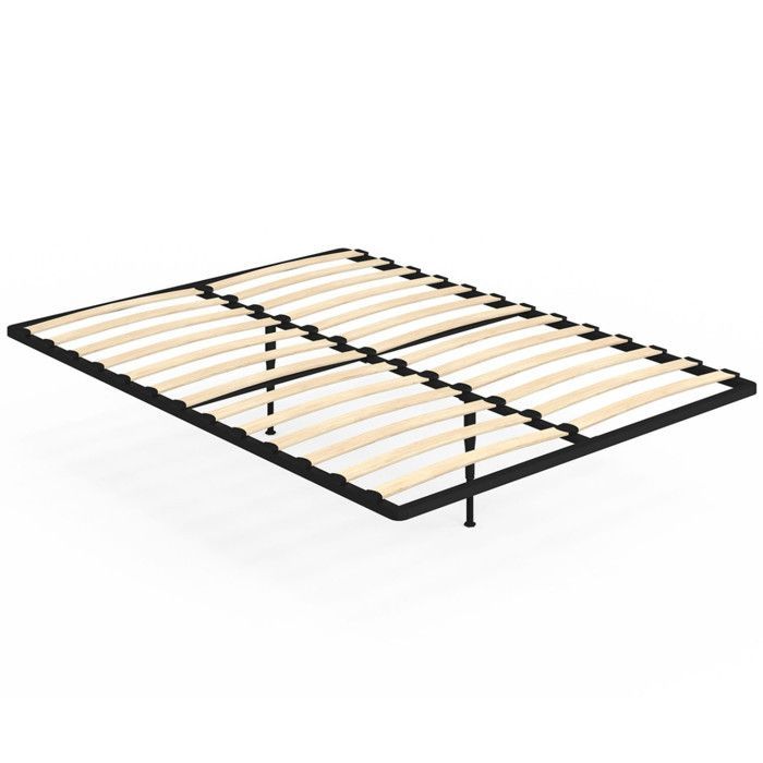 IDMARKET Vaste lattenbodem van metaal 140 x 190 cm