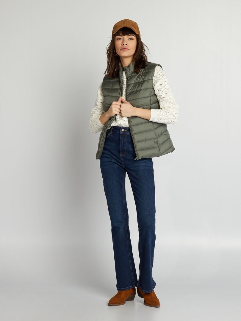 Mouwloos donsjack - KHAKI