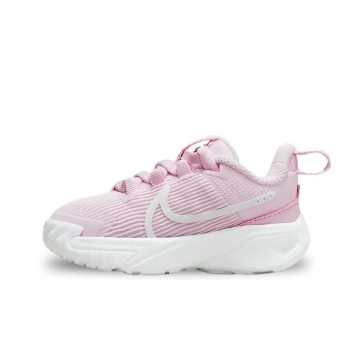 Chaussures pour Bébé et Petit enfant - NIKE - Star Runner 4 - Rose - Lacets - Fille