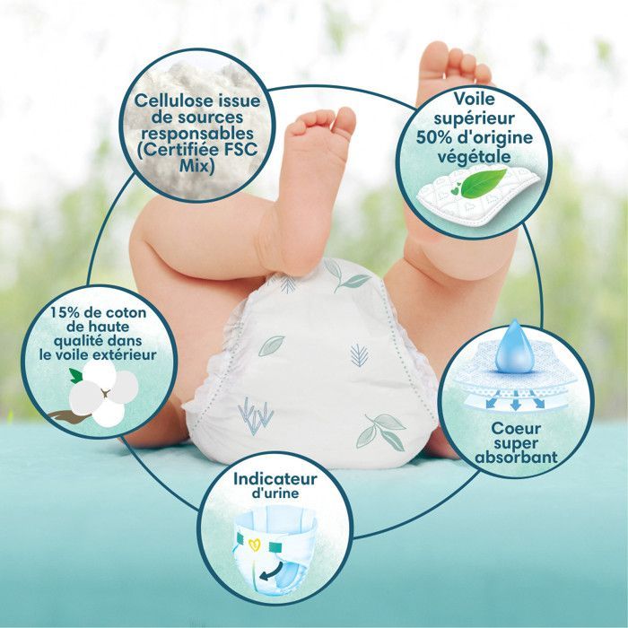 Pampers Harmonie Taille 2, 204 Couches