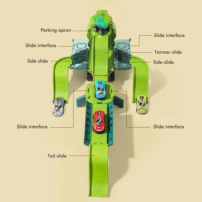Brinquedo infantil de puxar em forma de avião com dinossauro, avião de transporte de carga, brinquedo para brincar, veículo de avião, brinquedo para presente