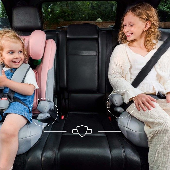 Seggiolino auto Kinderkraft I-COMFY 3 in 1 – 76-150 cm, R129, SPS, H-GUARD, regolazione in 10 posizioni, nero