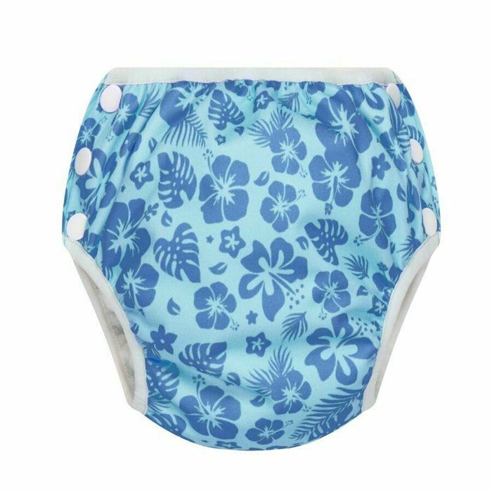 Bumbuns - Calça de Treinamento para Natação de Bebê - Azul Aloha mini - Tamanho P (8-11kg)