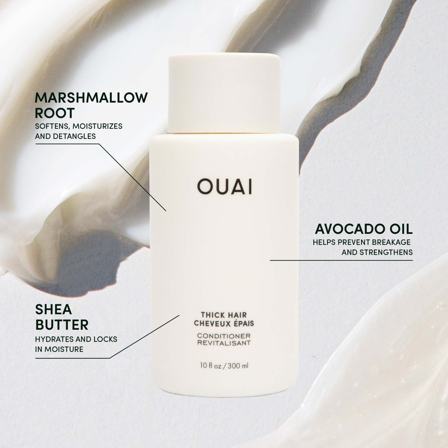 Ouai kondicionierius storiems plaukams - 89 ml