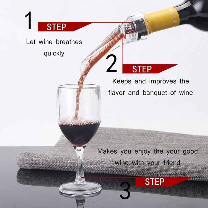 Carafe à vin - Carafe à bec verseur rapide Eagle Spout - Carafe à vin anti-goutte - Carafe à vin rouge et blanc - Décantation