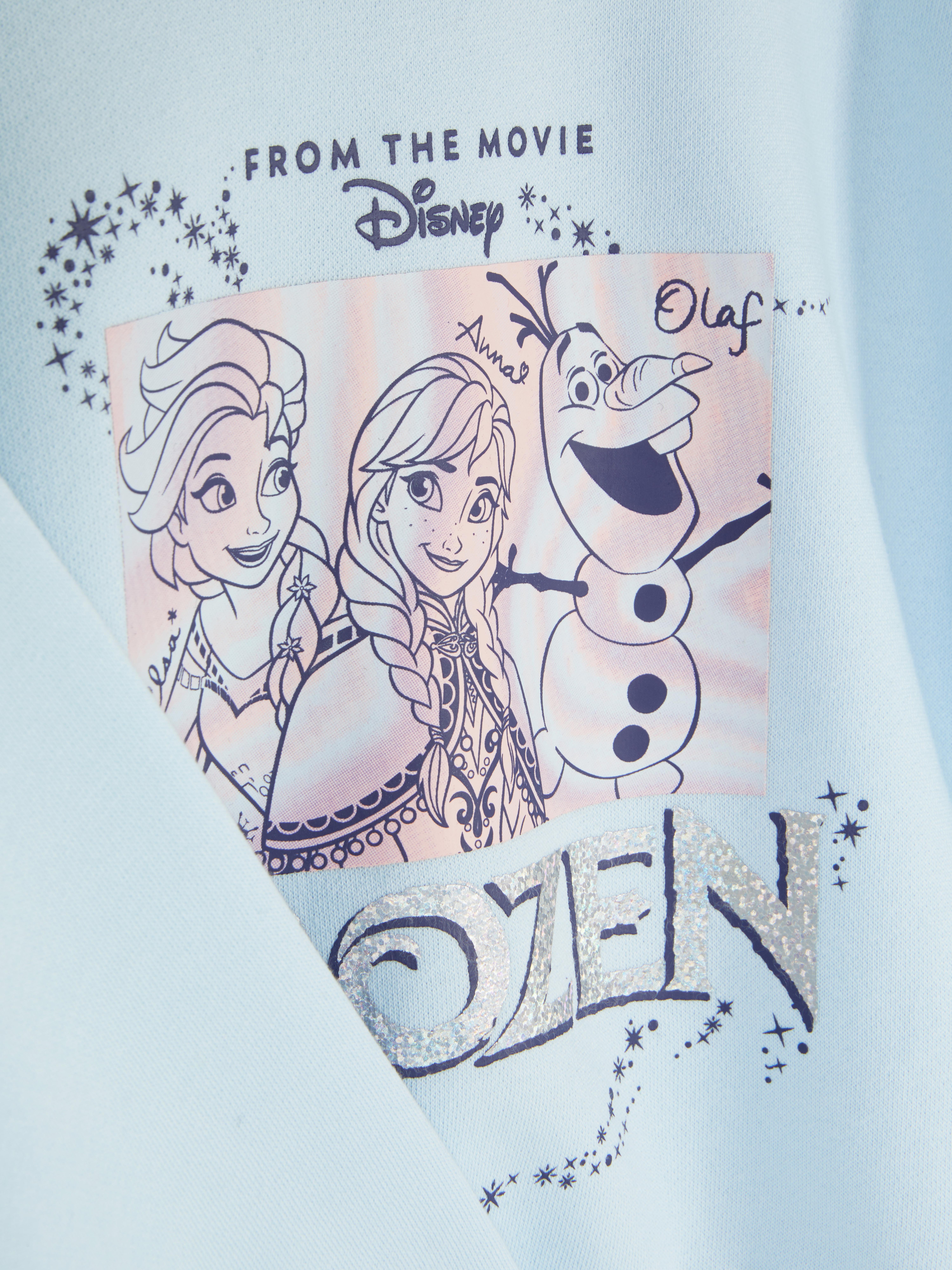 Hanorac cu imprimeu Disney Frozen Un hanorac cu umeri căzuți, manșete cu nervuri și un imprimeu Disney