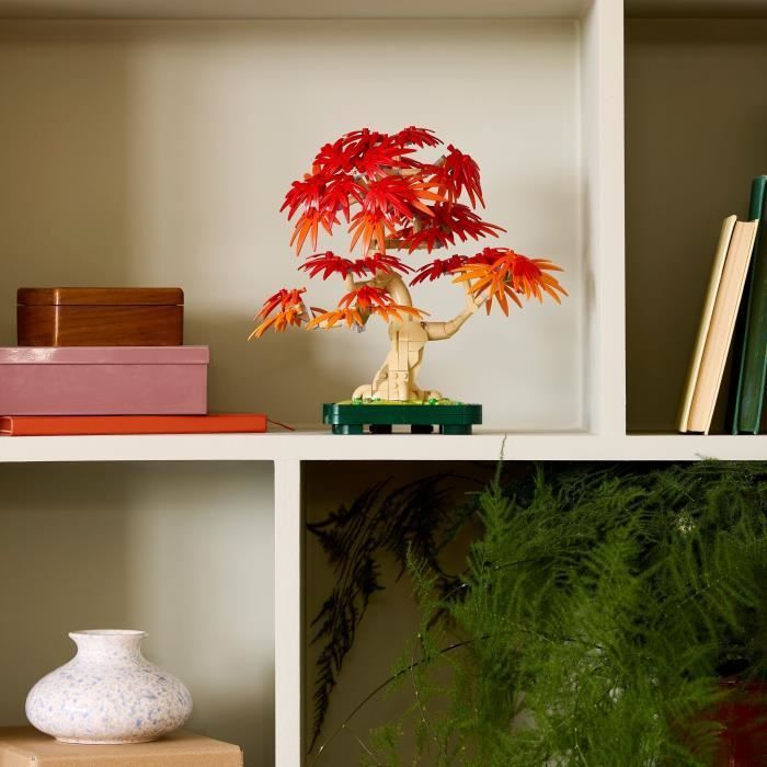 LEGO Botanicals 10348 Bonsai di acero rosso giapponese - Kit di costruzione per adulti