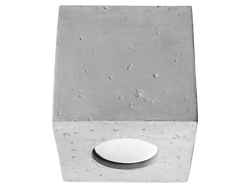 Plafon Quad betonowy 10 cm szary