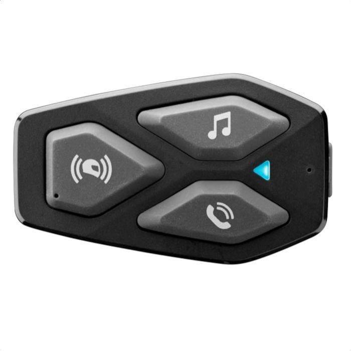Interphone Intercom UCOM3 Bluetooth 5.1 - kit moto, micro, 10h autonomie, USB‑C, étanche (noir)