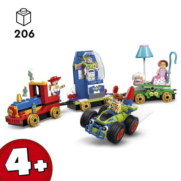 LEGO Disney 43264 Vlak za zabavu i automobil na daljinsko upravljanje iz Priče o igračkama