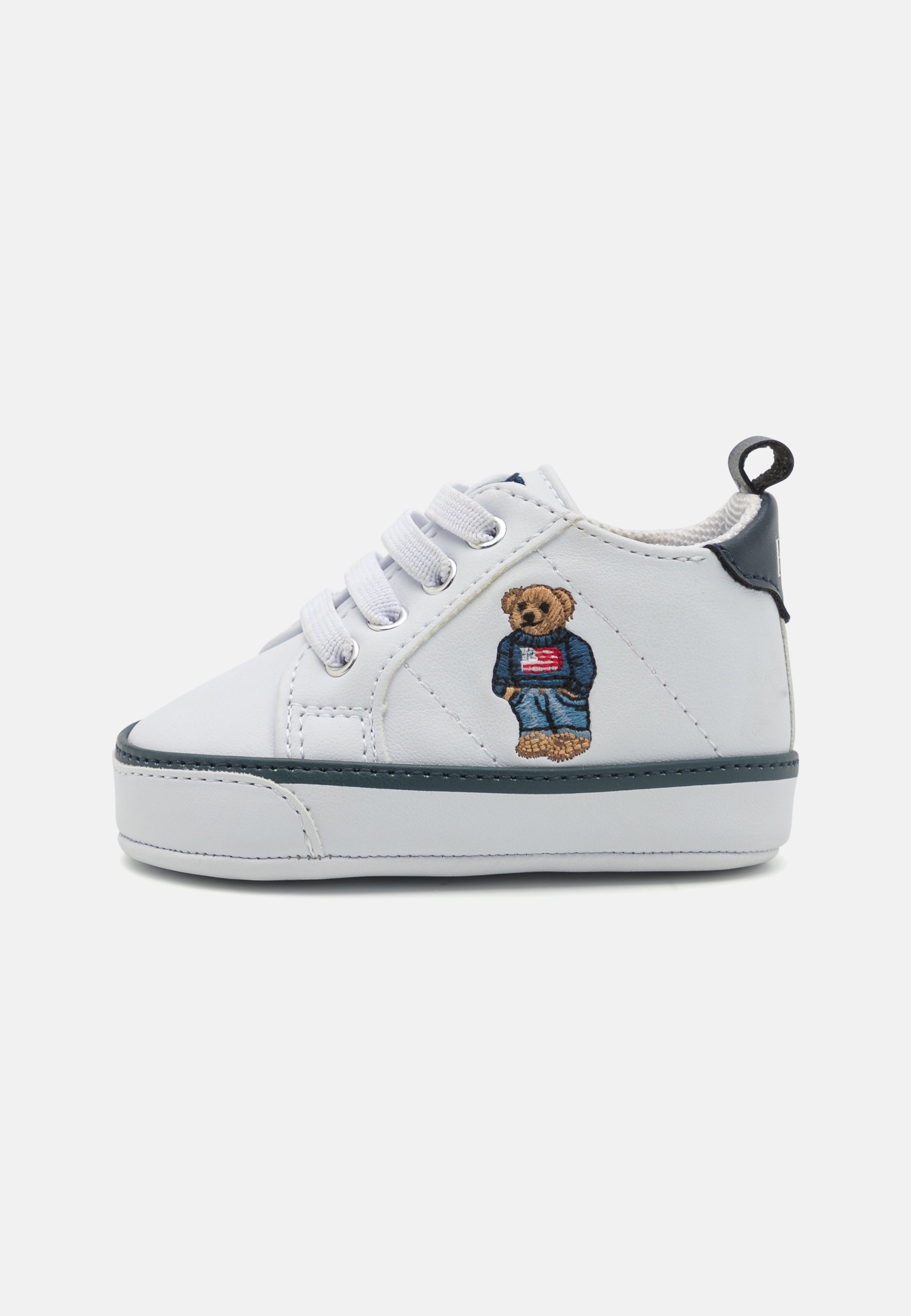 Polo Ralph Lauren QUILTON BEAR GORE LAYETTE UNISEX - Eerste schoentjes - wit/marineblauw