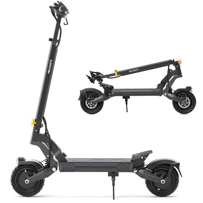 Ausom L2 elektrische scooter - Dubbele motoren van 2200W piekvermogen - 15,6Ah accu, maximale actieradius 70 km - 10 inch tubeless banden - Swingarmvering