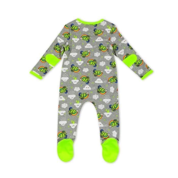Pijama de bebê - VR46 - Sol/Lua - Algodão - Número 46 - Menino
